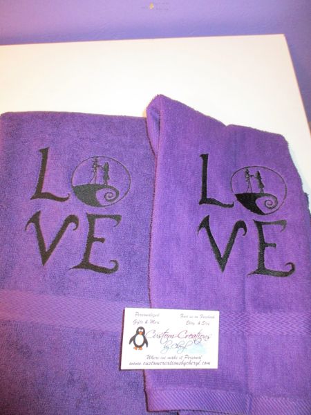 Nightmare Personalized Kitchen Towels Hand towels 2 piece Set