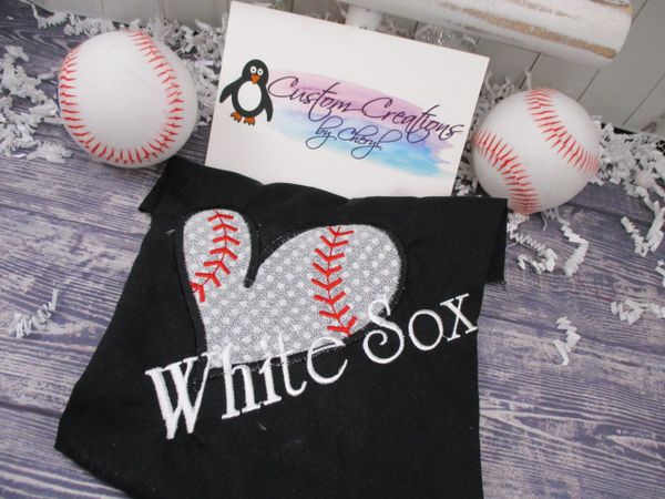 White Sox Baseball or Softball Split Sports Fan Shirt