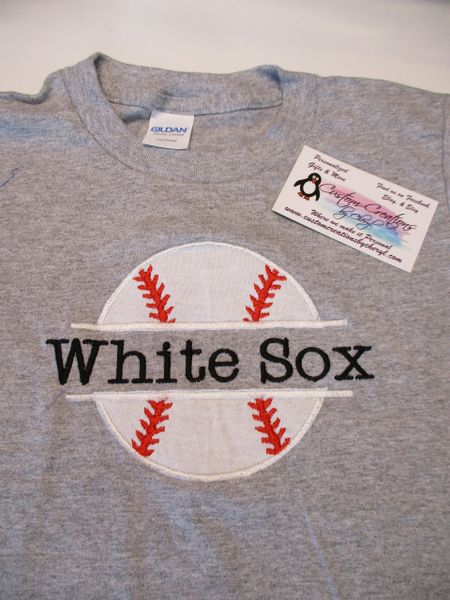White Sox Baseball or Softball Split Sports Fan Shirt