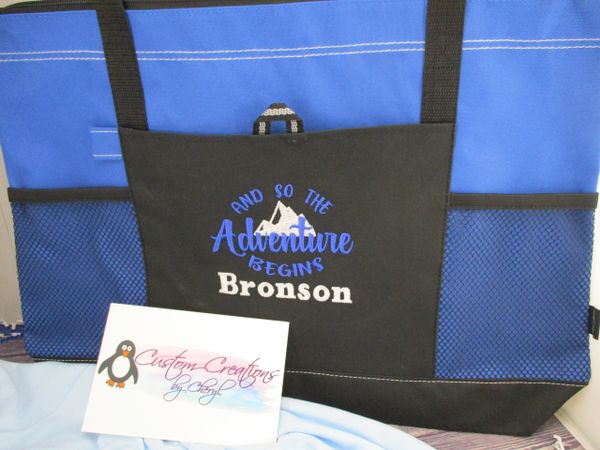 And So the Adventure Begins Personalized Tote Bag