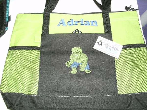 Hulk Sketch Superhero Personalized Tote Bag