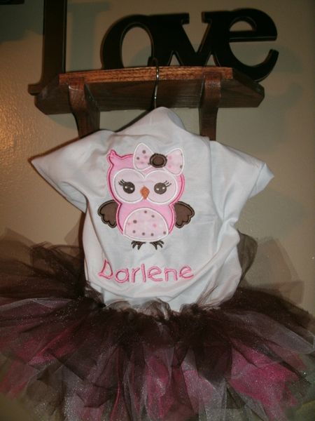 Owl Personalized Tutu Set