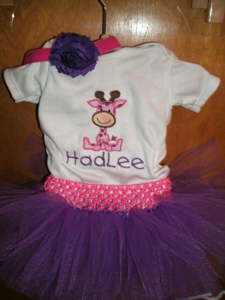 Giraffe Personalized Tutu Set