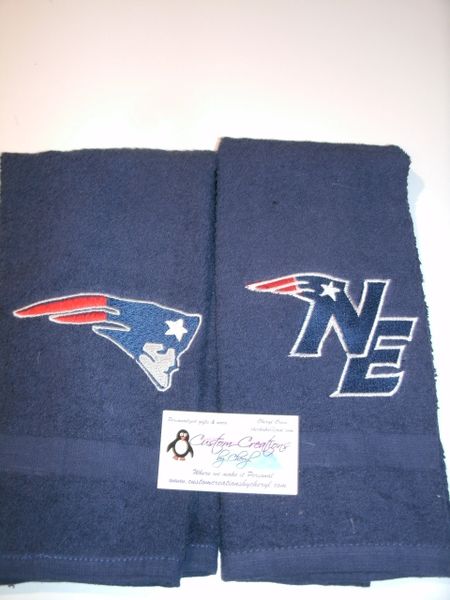 Personalized Patriots Mix Football Hand Towel 2 piece set Sports Towel