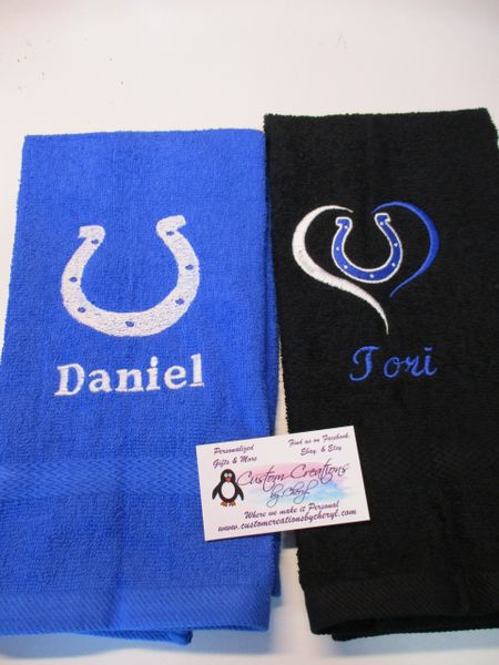 Personalized Colts Football Mix Hand Towel 2 piece set Sports Towel
