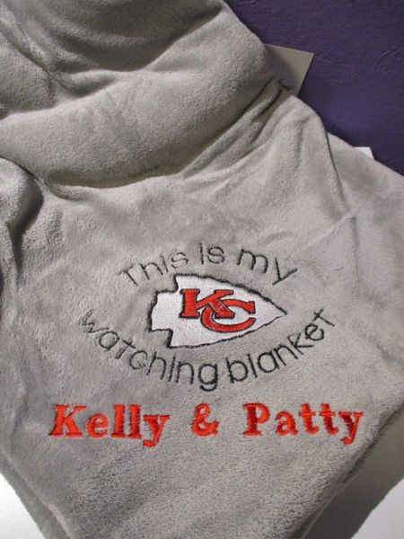 Personalized This is my Chiefs watching Blanket Mink Throw 50 x 60 Blanket Sports Blanket