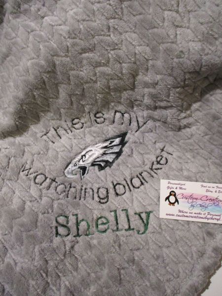 Personalized This is my Eagles watching Blanket Mink Throw 50 x 60 Blanket Sports Blanket