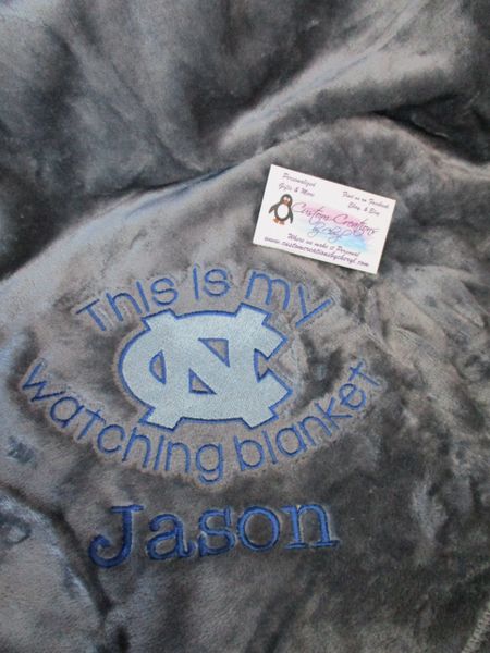 Personalized This is my Carolina watching Blanket Mink Throw 50 x 60 Blanket Sports Blanket