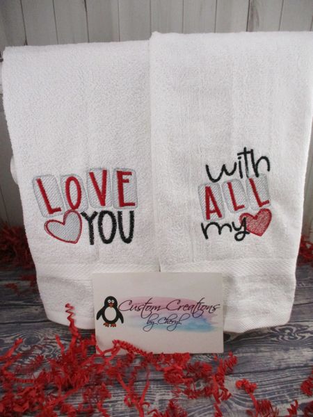 How To {easily} Customize Kitchen Hand Towels