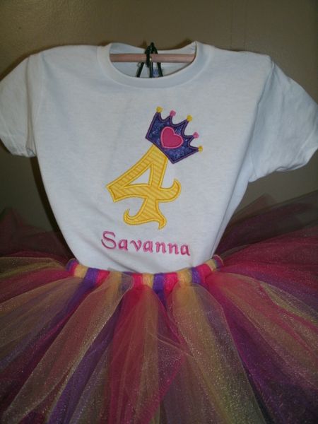 Birthday Crown Personalized Tutu Set