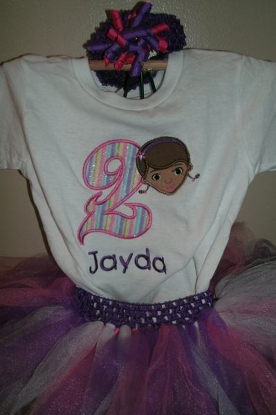 Birthday Doctor Personalized Tutu Set