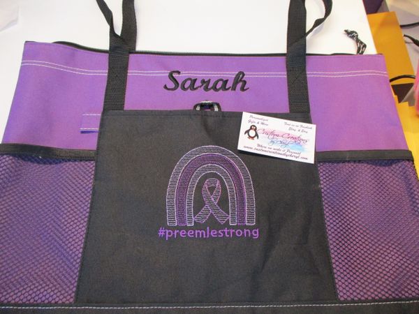 Preemie Strong Personalized Awareness Tote Bag