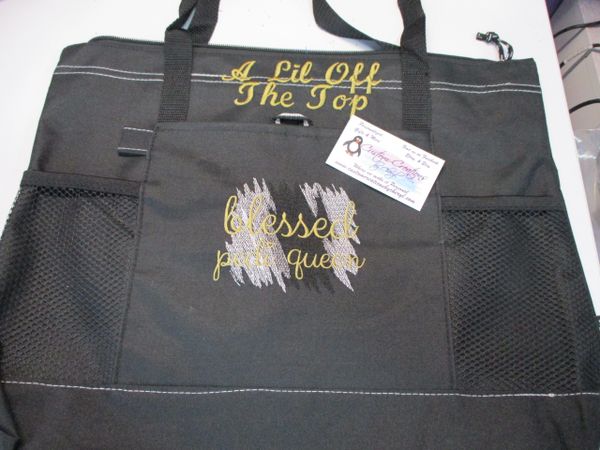 Custom Blessed Pedi Queen Personalized Manicurist Tote Bag