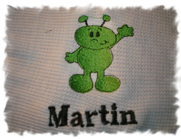 Alien Personalized Baby Blanket