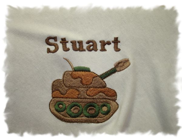 Army Tank Personalized Baby Blanket