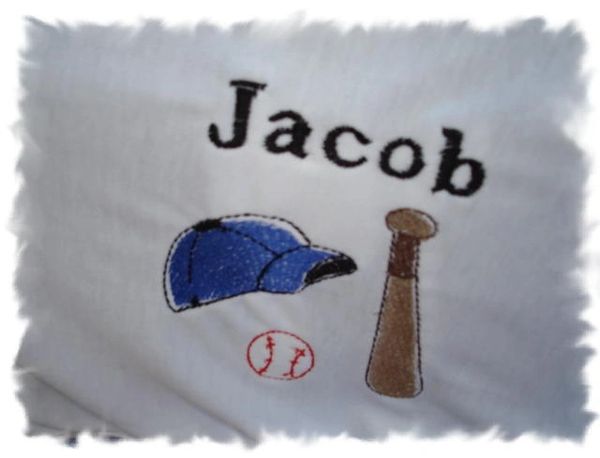Baseball Items Personalized Baby Blanket
