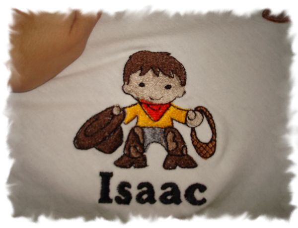 Cowboy Personalized Baby Blanket