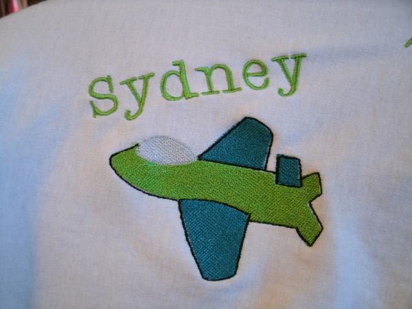 Jet Airplane Personalized Baby Blanket
