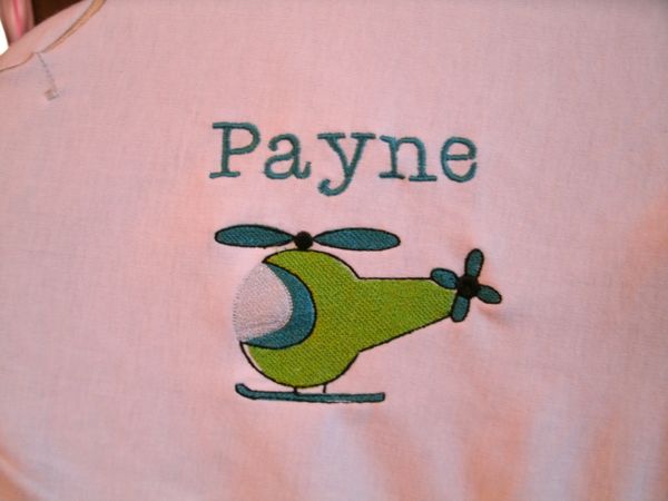 Helicopter Airplane Personalized Baby Blanket