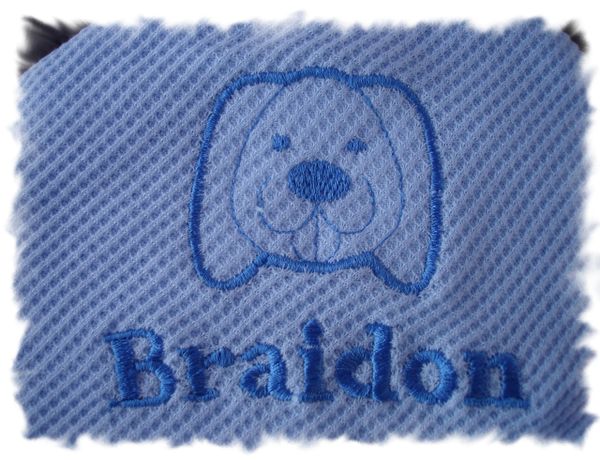 Baby blanket best sale with dog head