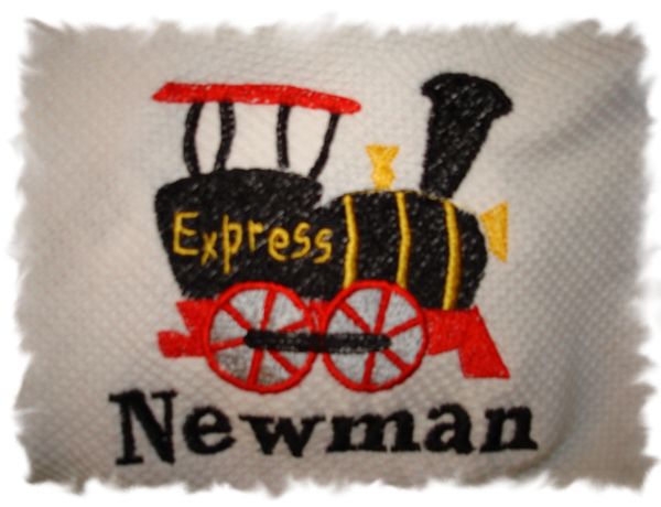 Fat train Personalized Baby Blanket