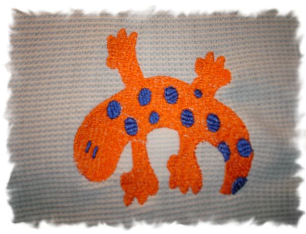Lizard with Spots Personalized Baby Blanket