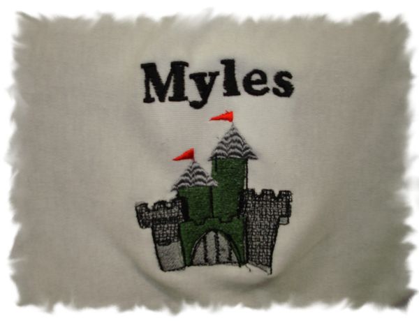Knights Castle Personalized Baby Blanket