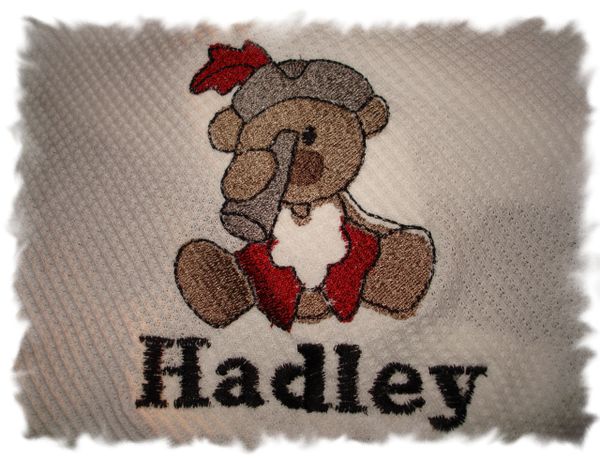 Pirate Bear Personalized Baby Blanket