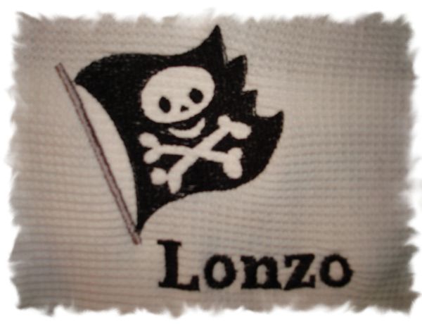 Pirate Flag Personalized Baby Blanket