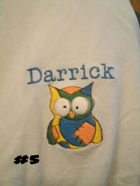 Owl Patchwork 5 Personalized Baby Blanket
