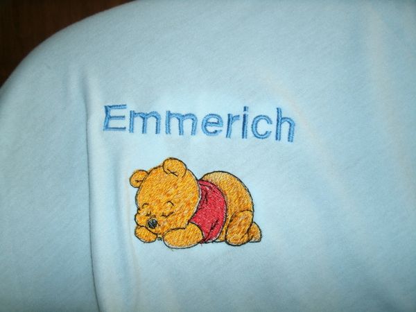 Pooh Sleeping Personalized Baby Blanket