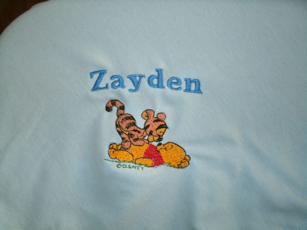 Pooh and Tigger Personalized Baby Blanket