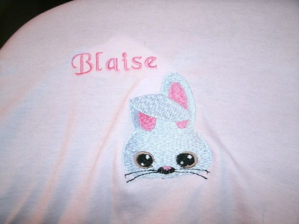 Cute Bunny Face Girl Personalized Baby Blanket