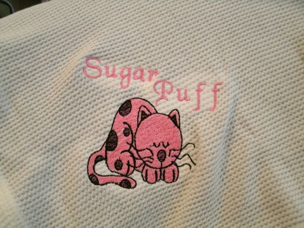 Crazy Cat Personalized Baby Blanket