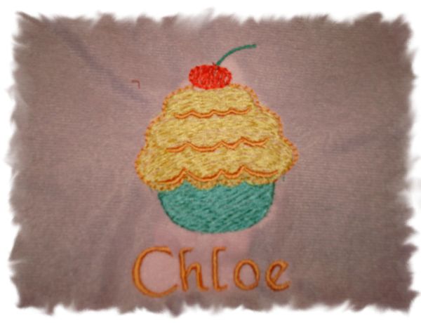 Cupcake Cherry Personalized Baby Blanket