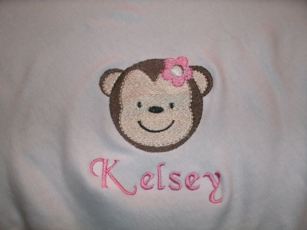 Personalized Safari Jungle Jill Girl Monkey Blanket Baby Blanket Custom Creations By Cheryl