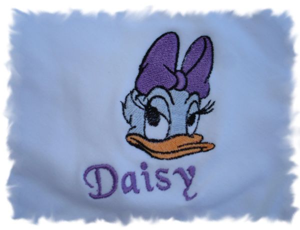 Daisy Duck Personalized Baby Blanket