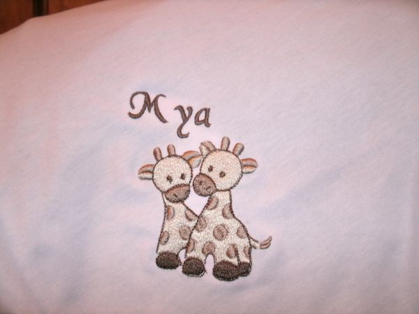 Giraffe Babies blanket Personalized Baby Blanket