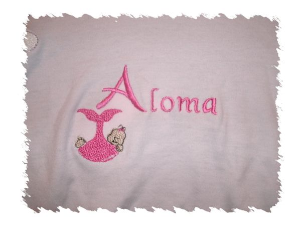 Baby girl stork blanket Personalized Baby Blanket