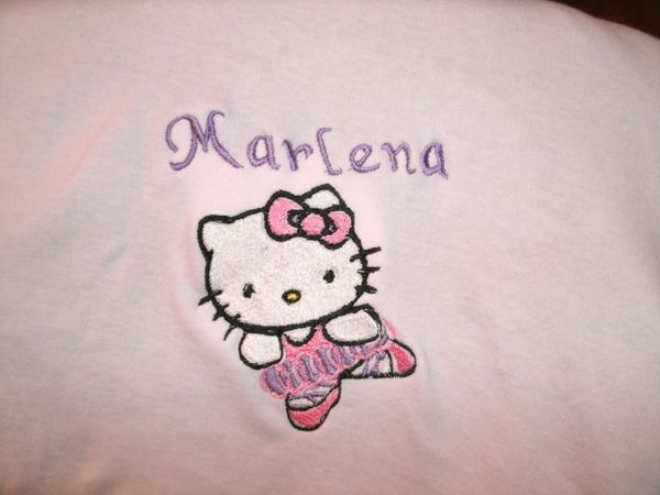 Kitty Ballerina Personalized Baby Blanket