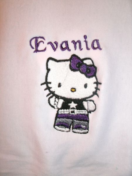 Kitty Workout Girl Personalized Baby Blanket