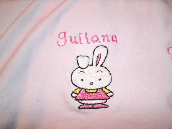 Kitty Bunny Girl Personalized Baby Blanket