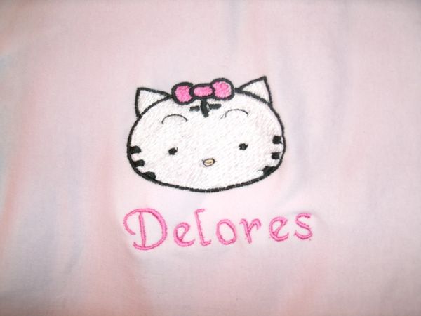 Kitty Cat Girl Face Personalized Baby Blanket