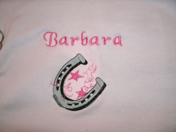 Horseshoe Girl Personalized Baby Blanket