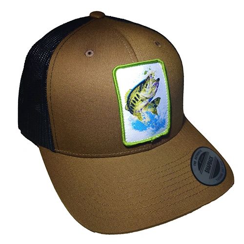 FishHeads Largemouth Bass FlexFit Snapback Trucker Hat