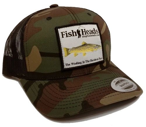 FishHeads Steelhead Trout Flexfit Snapback Trucker Hat