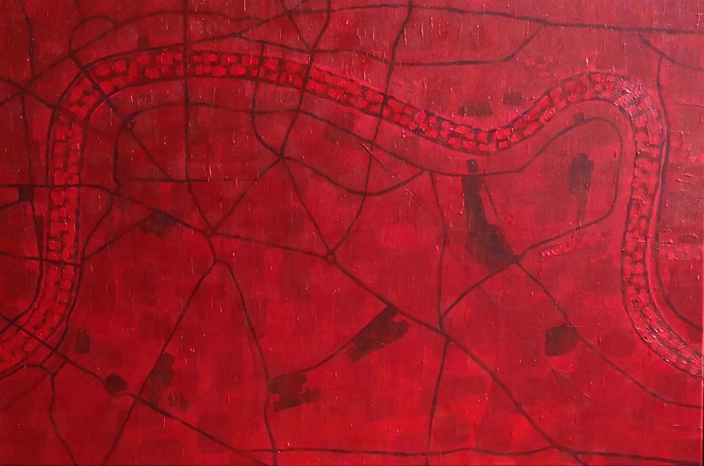 London blood empire war imperialism lifeblood city map Thames