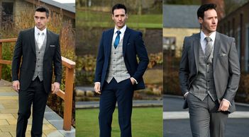 Slim fit wedding suit hire