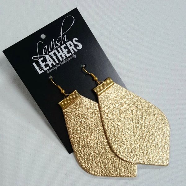 soft leather earrings