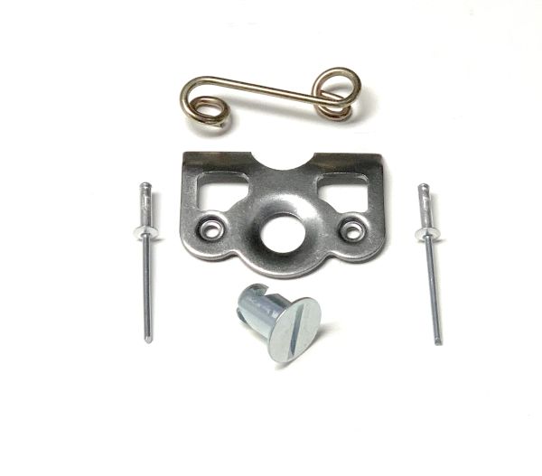 UTVDistribution 50-Pack Dzus Fastener Kit – Steel Slotted Quarter Turn With Rivets